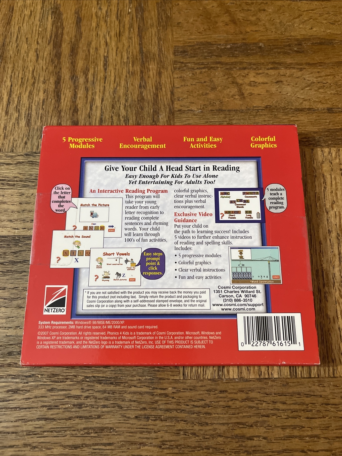 Phonics For Kids PC CD Rom