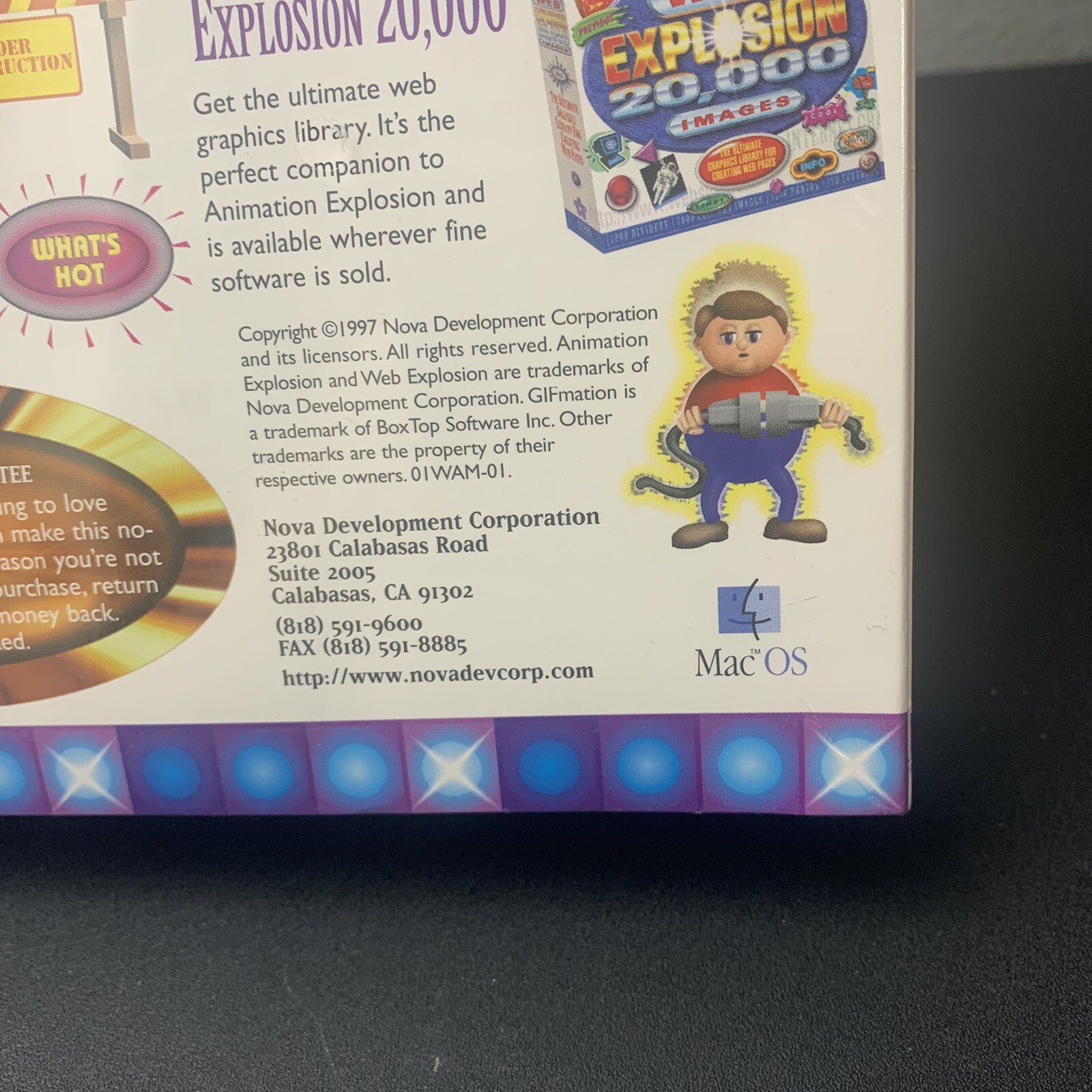 Nova Development – NOS 1997 Macintosh Web Animation Explosion 5000 Animations