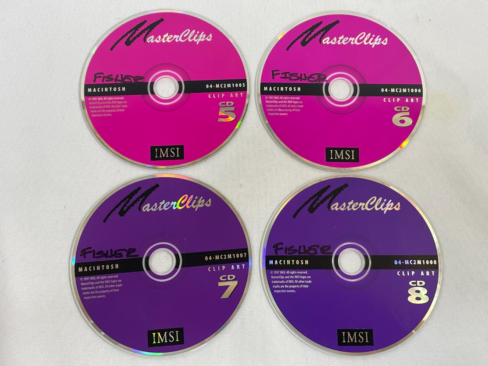 Vintage 1997 IMSI MasterClips: Clip Art Software CD-ROM Disc 1-28 Macintosh Mac