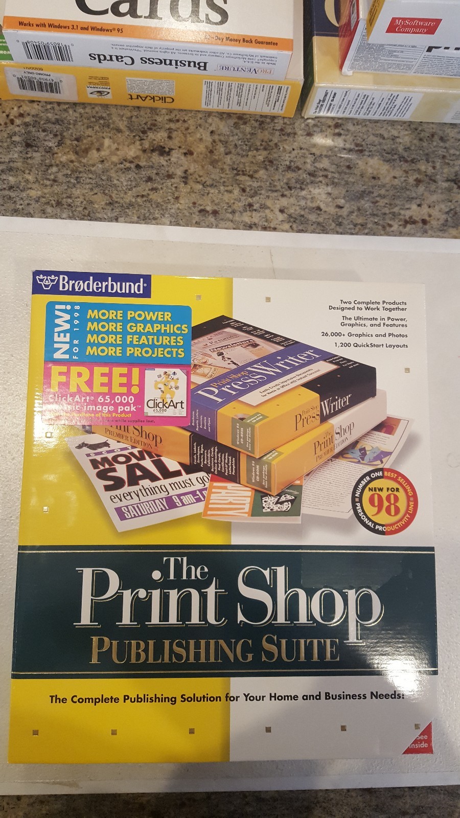 (6) Diff. Vintage Printing, etc. Software Packages for Windows- See Titles Below