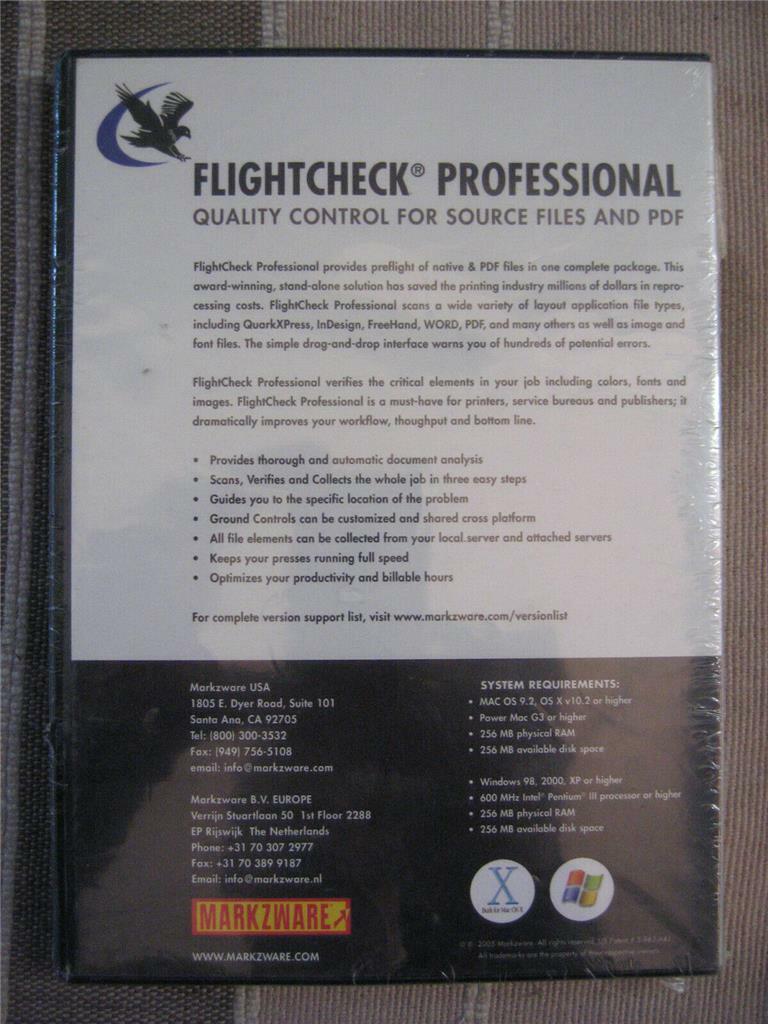 MARKZWARE FLIGHTCHECK PRO – (NEW!!!)