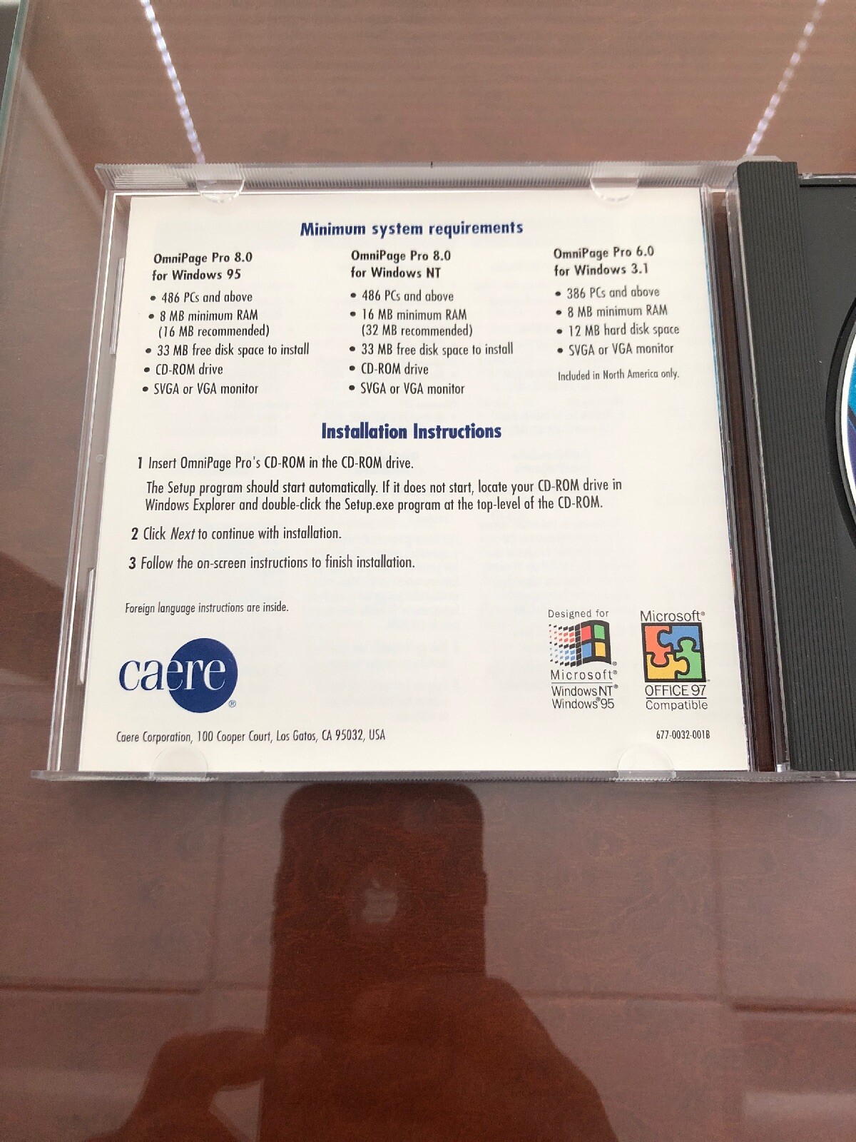 OmniPage Pro 8.0 CD-ROM for Windows