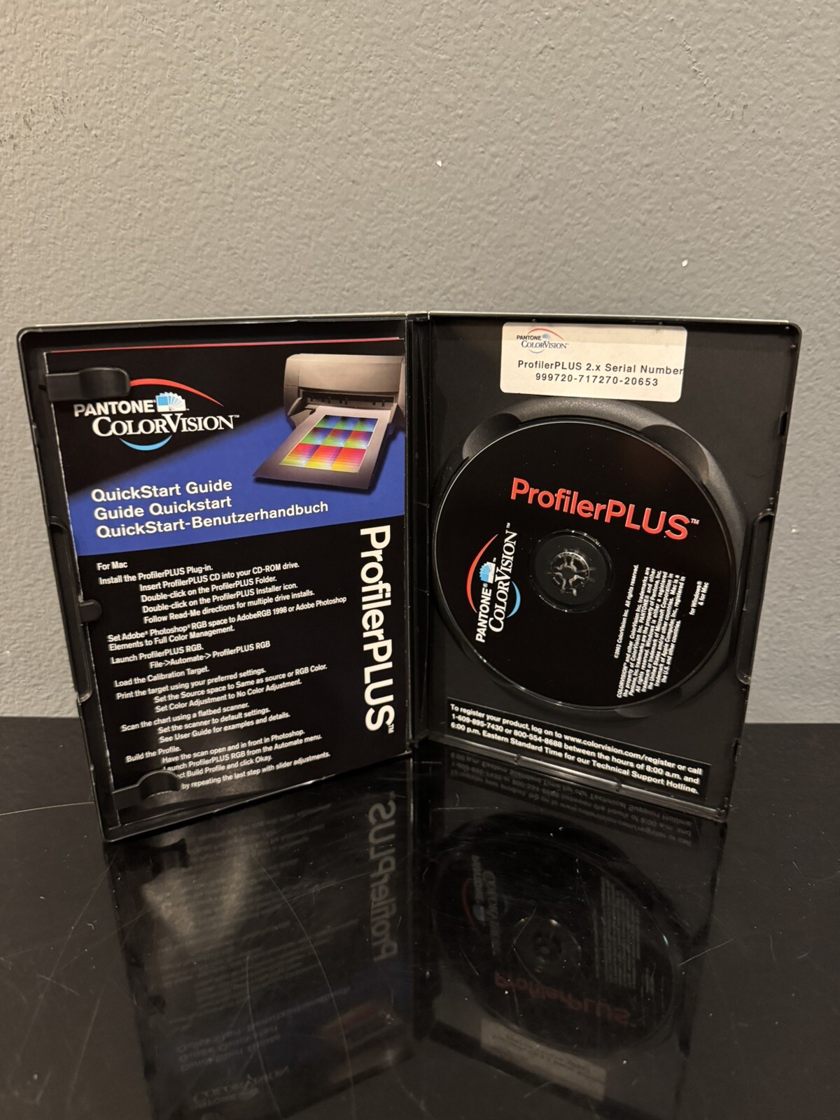 Pantone ColorVision ProfilerPLUS CD-ROM Disc + Case – 2002 Color Vision VTG