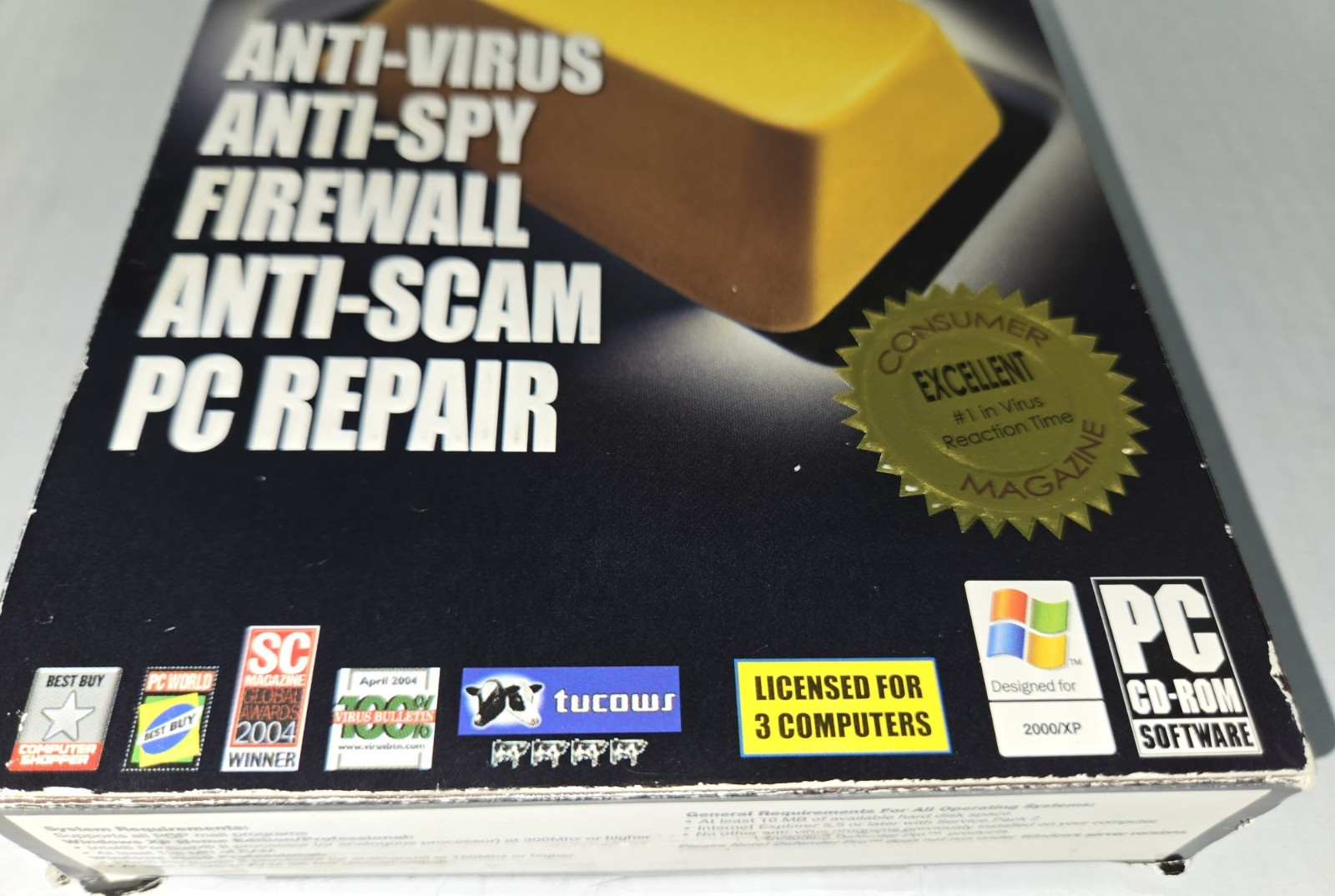 Defender Pro 2007 5-in-1 PC Software For Windows Anti-virus Spy Firewall Repair