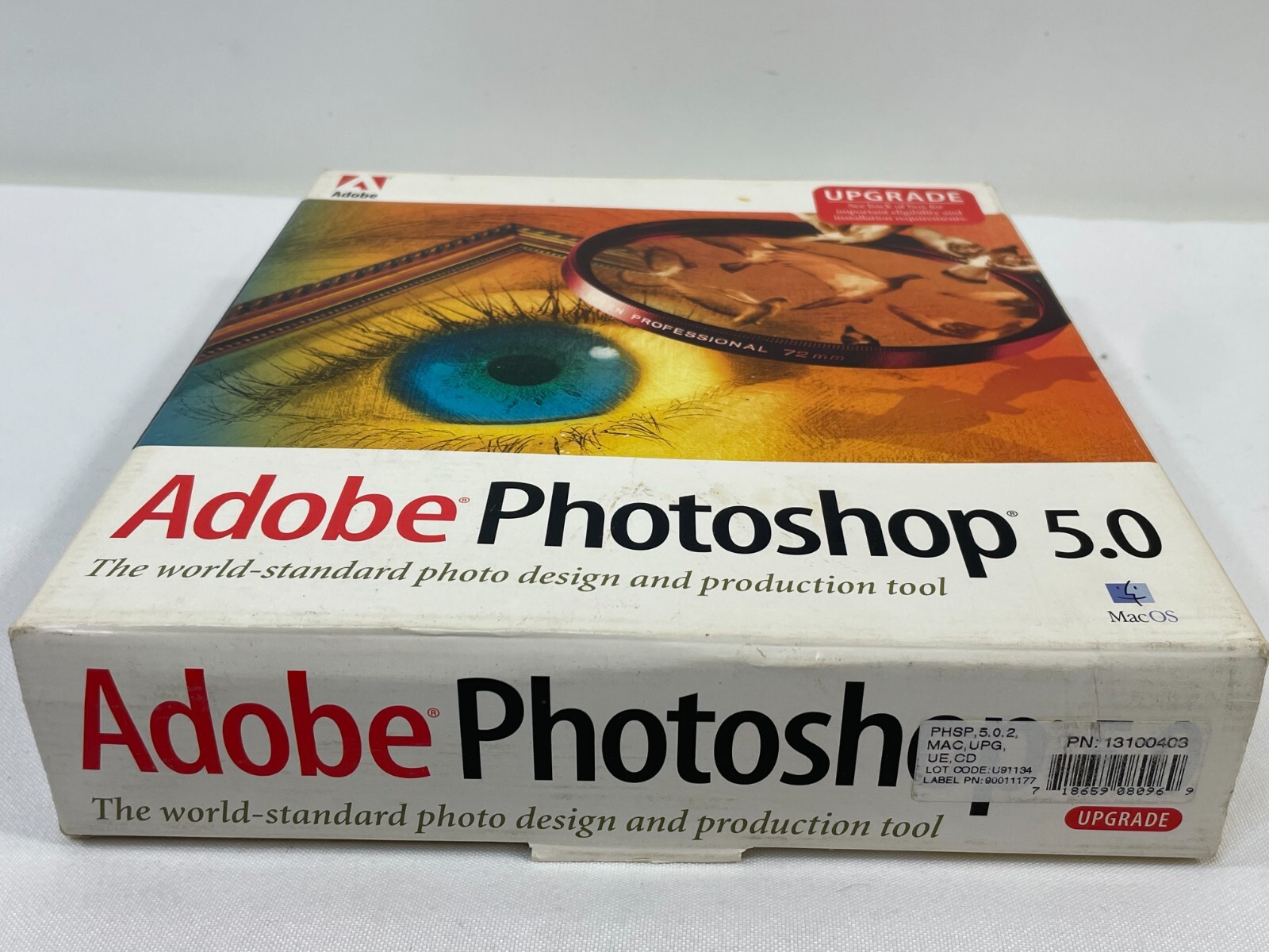 Vintage 1998 Adobe Photoshop 5.0 UPGRADE Apple Mac Macintosh CD-ROM Software