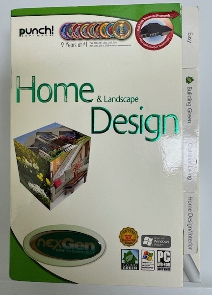 Home & Landscape Design – nexGen New Technology – Punch Software NEW – Brand New