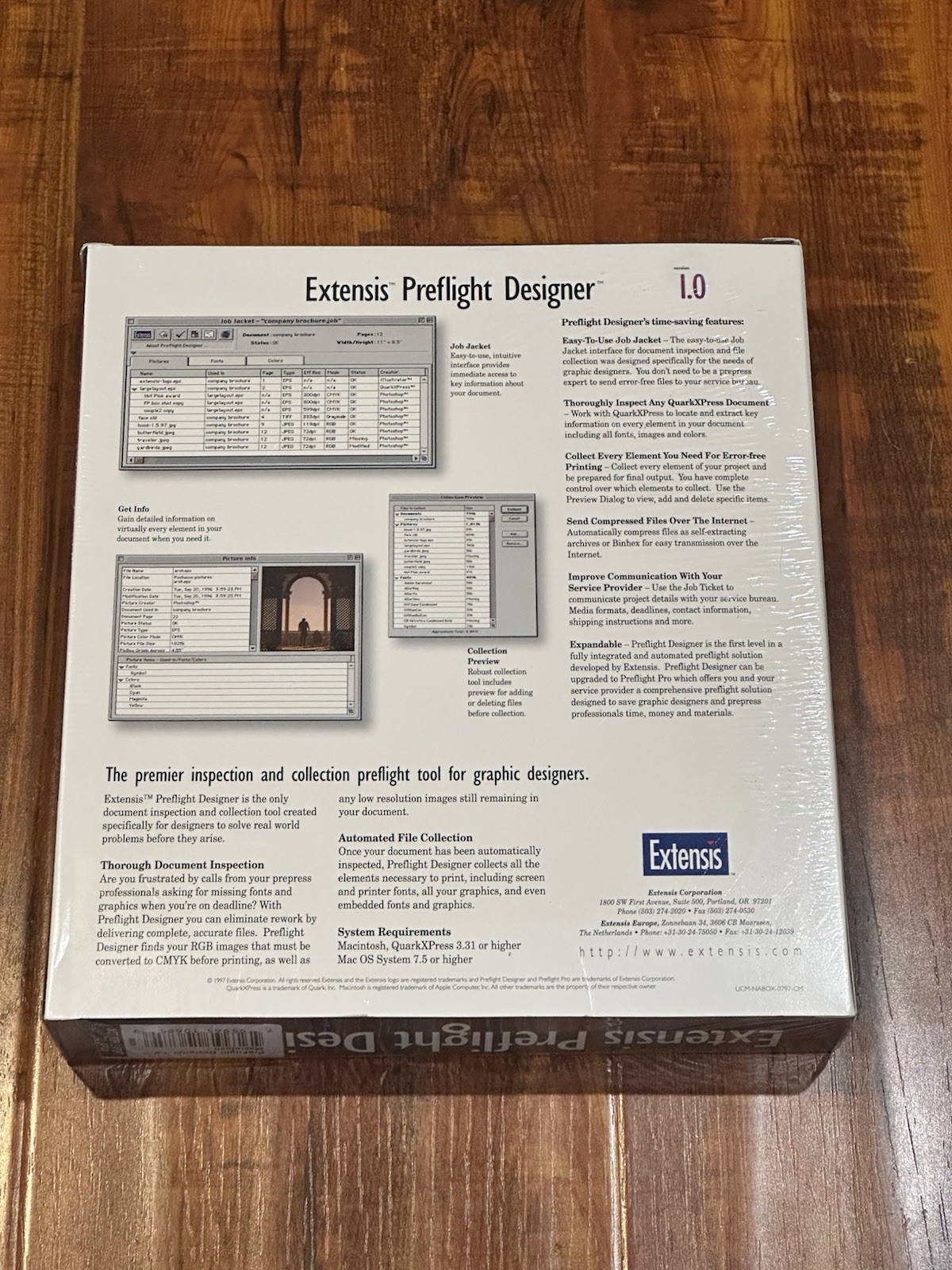 Rare Vintage 1997 Extensis Preflight Designer 1.0 Mac QuarkXPress New & Sealed