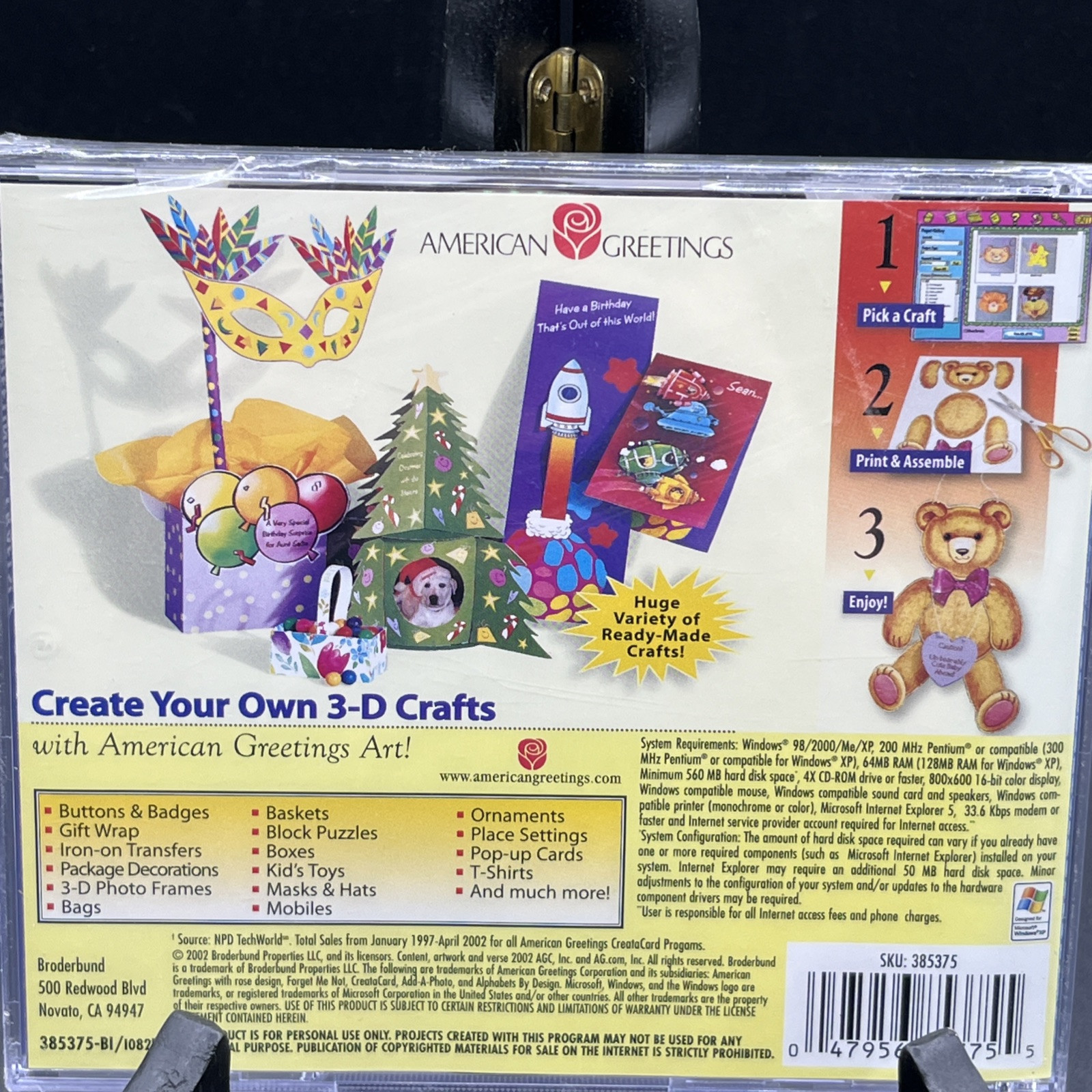 American Greetings Crafts CD Version 7 PC Software – NEW