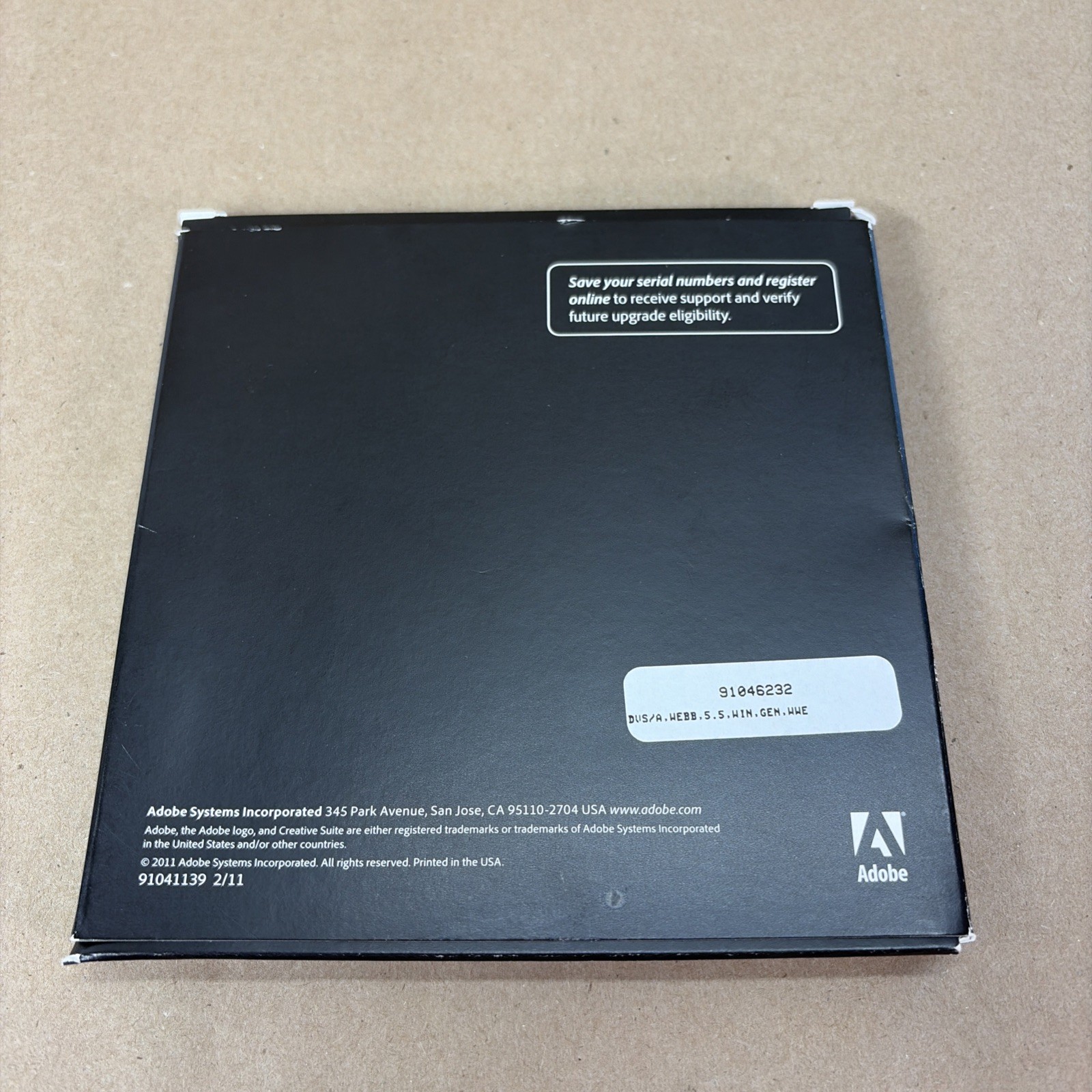 Adobe Creative Suite 5.5 Web Premium CS5.5 for Windows 2 DVD Set w/ Serial READ