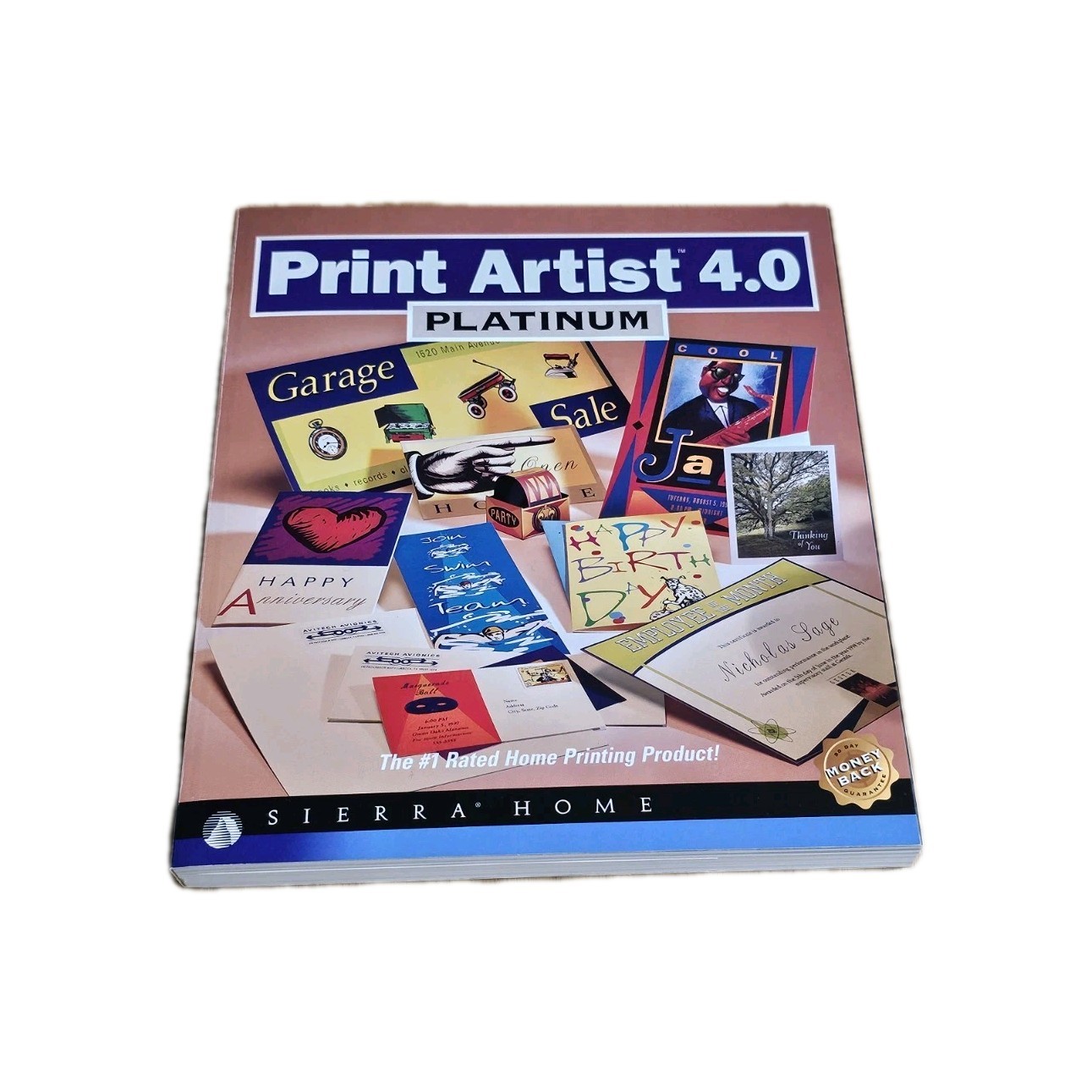 Vtg 1997 Print Artist 4.0 Platinum PC Mac Software 4-CD Box Set Sierra Home CIB