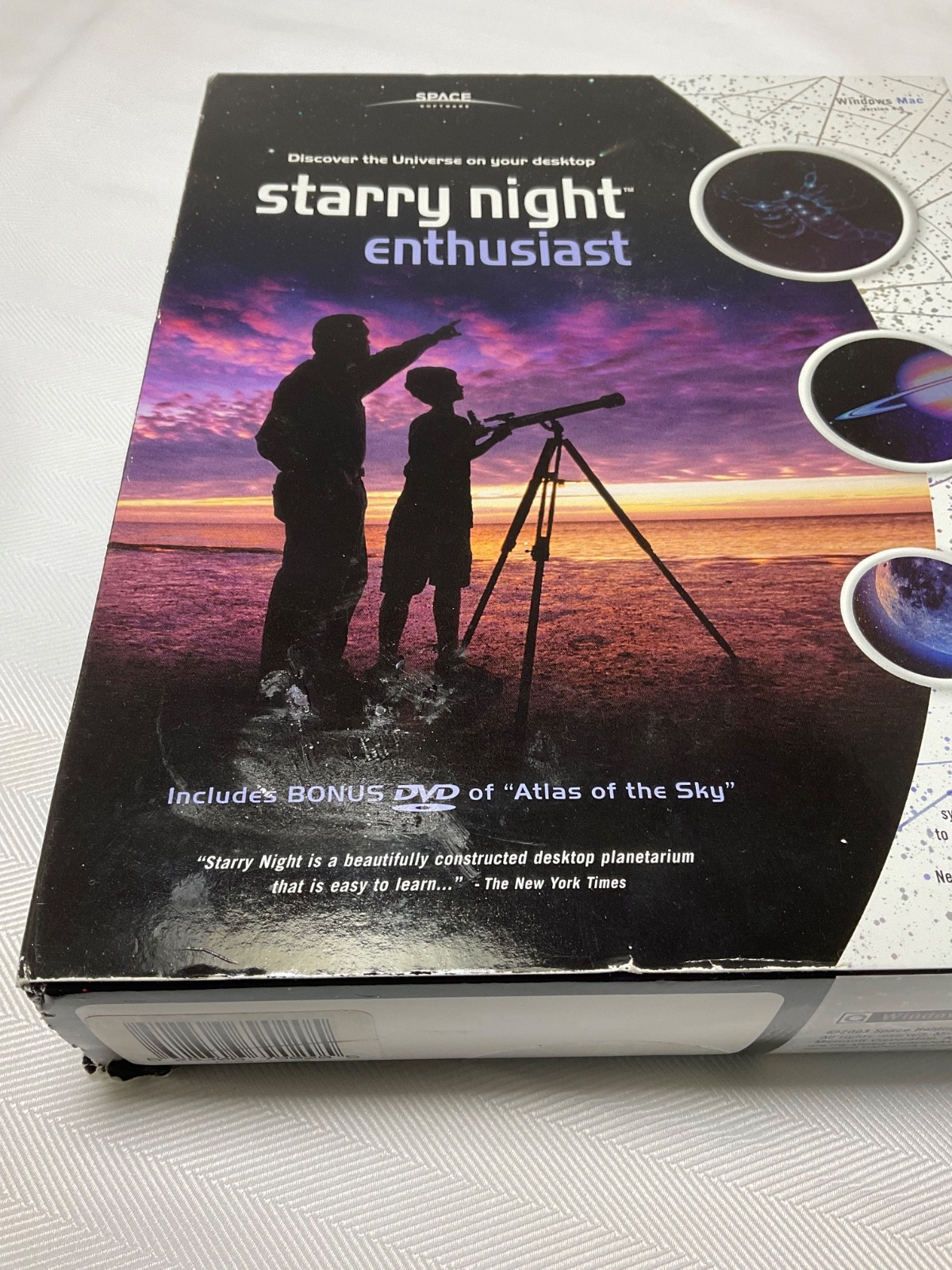STARRY NIGHT ENTHUSIAST V4.5 SPACE SOFTWARE + “ATLAS OF THE SKY” DVD NEW SEALED