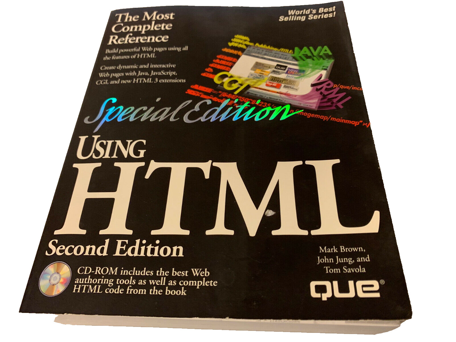 QUE USING HTML 2nd Edition BOOK WITH CD ROM COLLECTIBLE LAST ONE