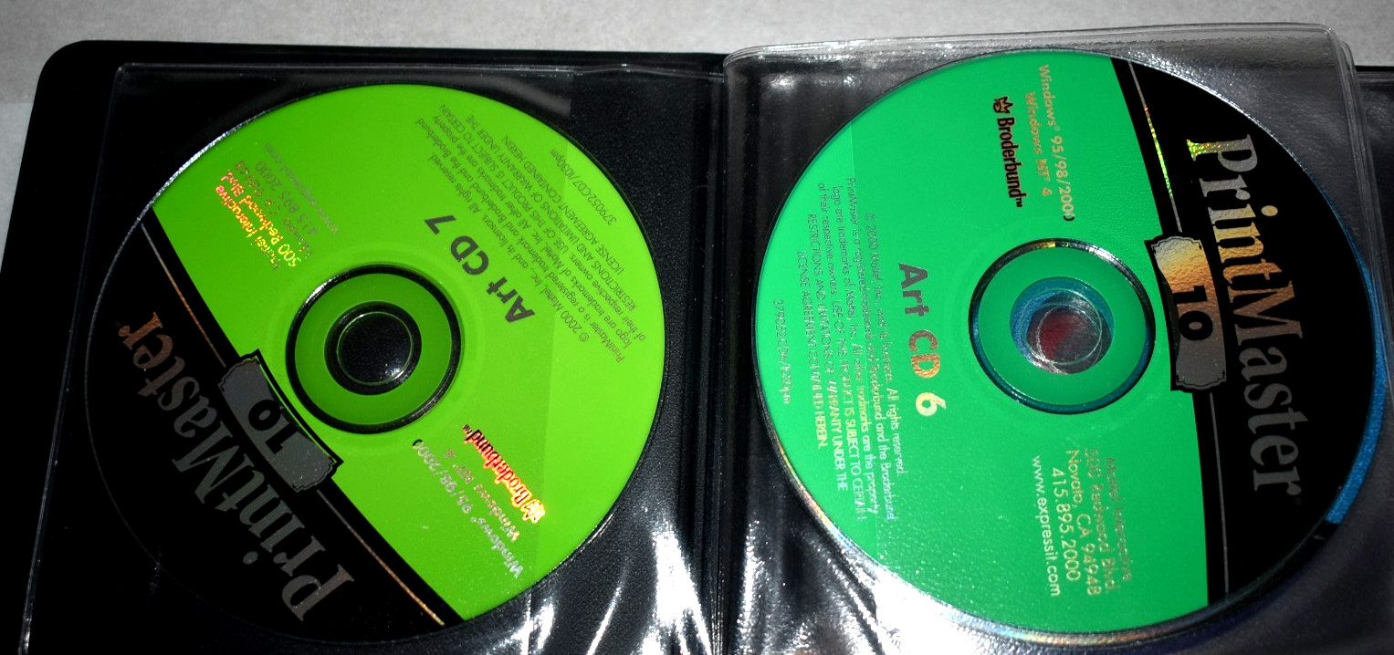 Broderbund PrintMaster Platinum 10 {9 CDs} for Windows 95/98/2000 (ofbook)