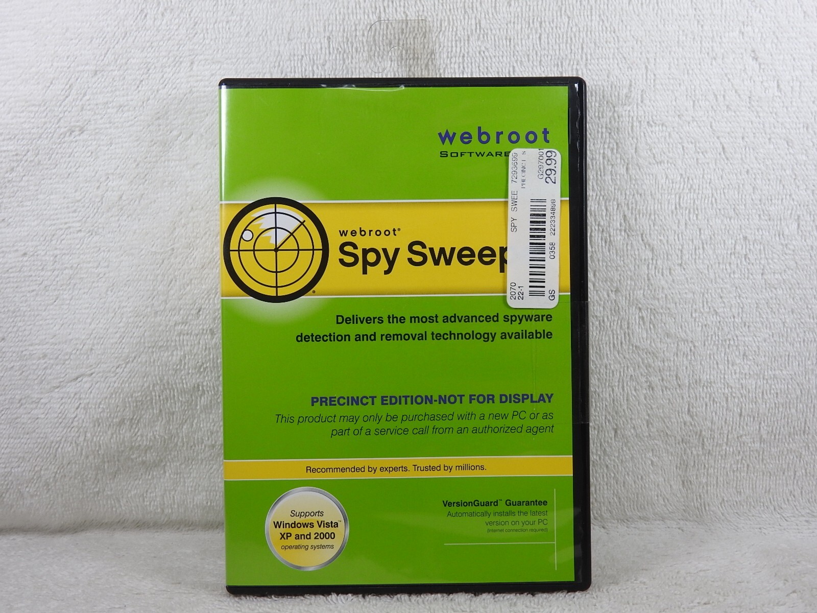 Webroot Software, Spy Sweeper, 2007 CD, for Windows Vista, XP, 2000 👀* ……..