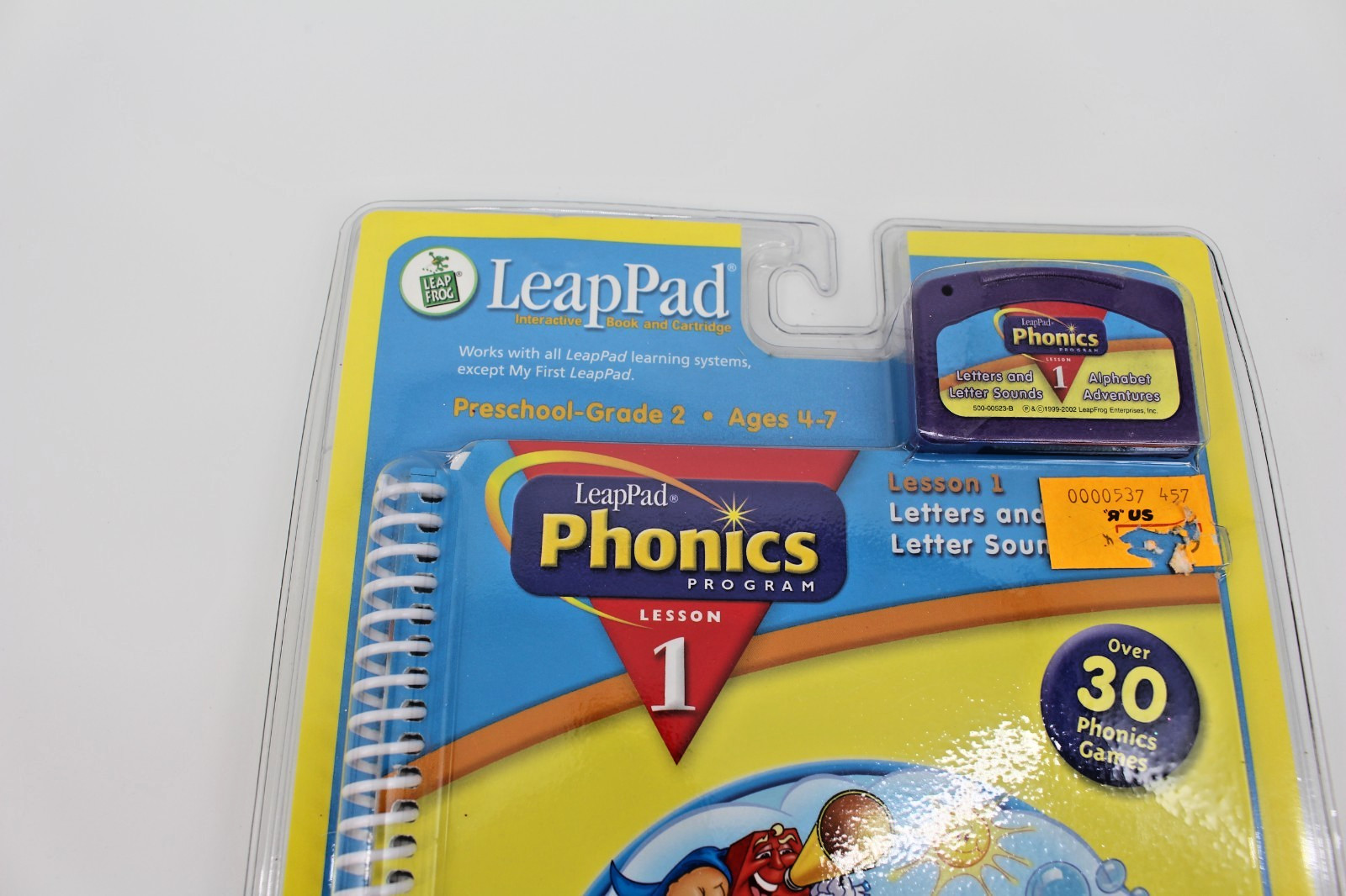 LeapPad Phonics Book 1 Alphabet Adventures Sealed Leap Frog Book & Cartridge