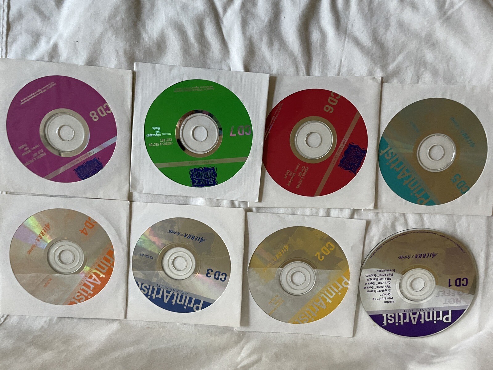 Print Artist Grande Suite SIERRA HOME 8 CD Set Plus 3 Graphics catalogues