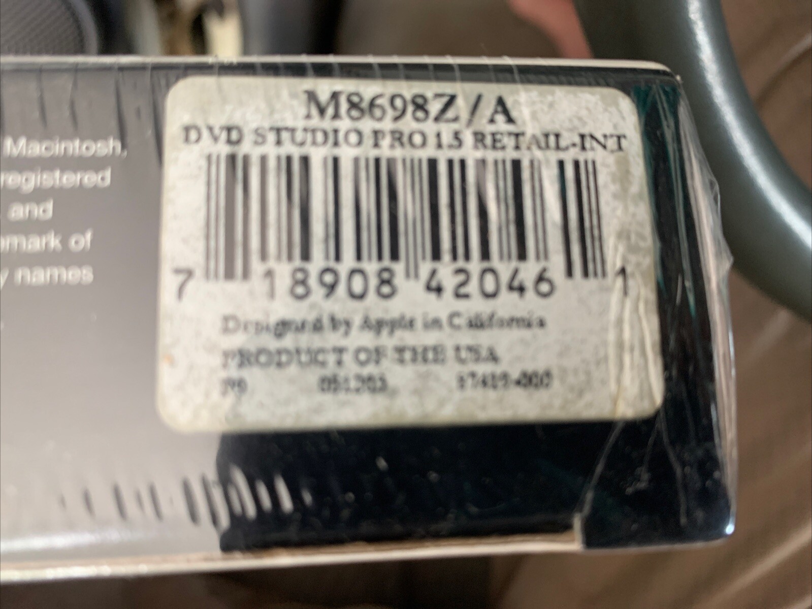 Sealed IMAC APPLE DVD Studio Pro 1.5 For Mac Brand New Out Of print