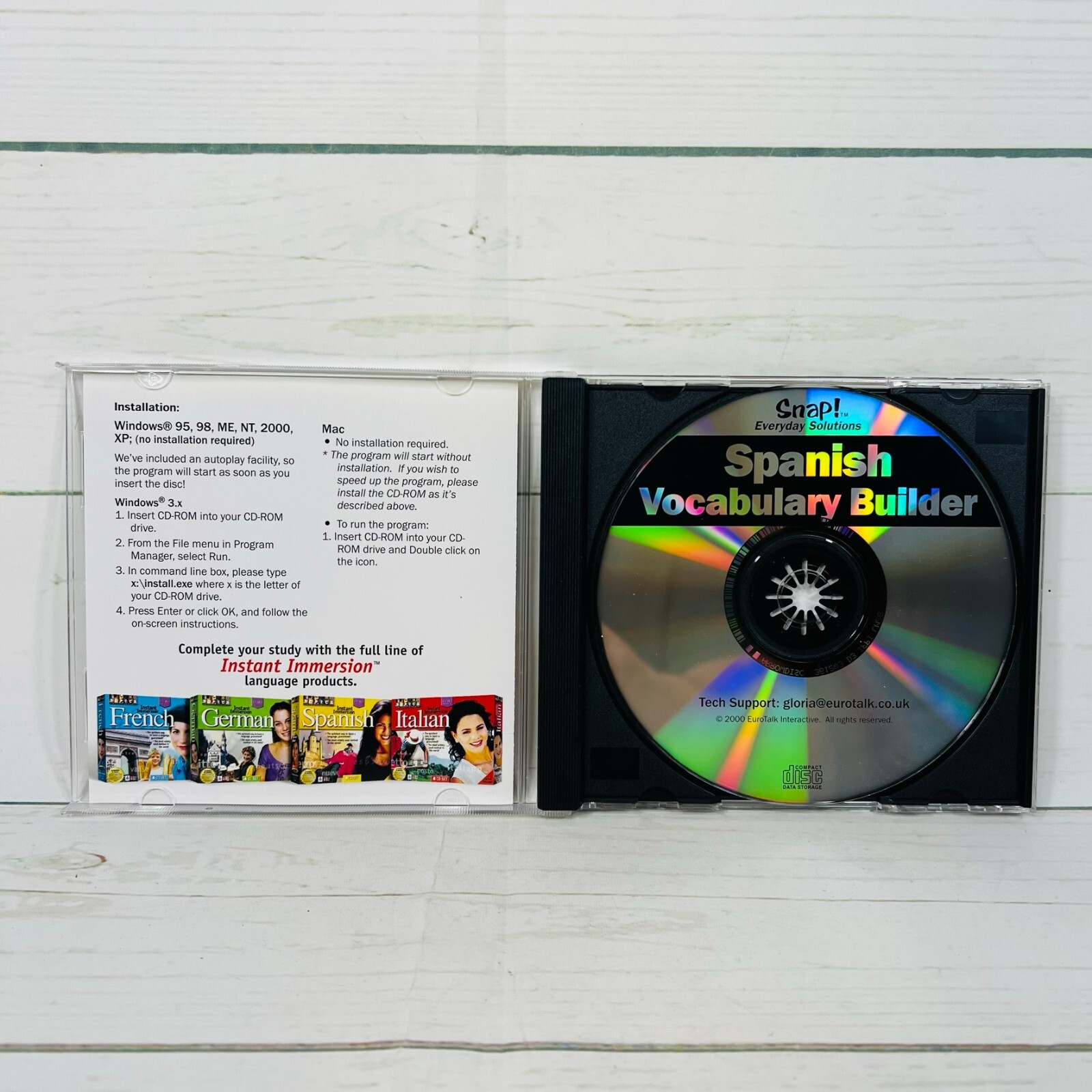 SNAP! Spanish Vocabulary Builder Digital Platform Windows 95 , MAC/ PC!!