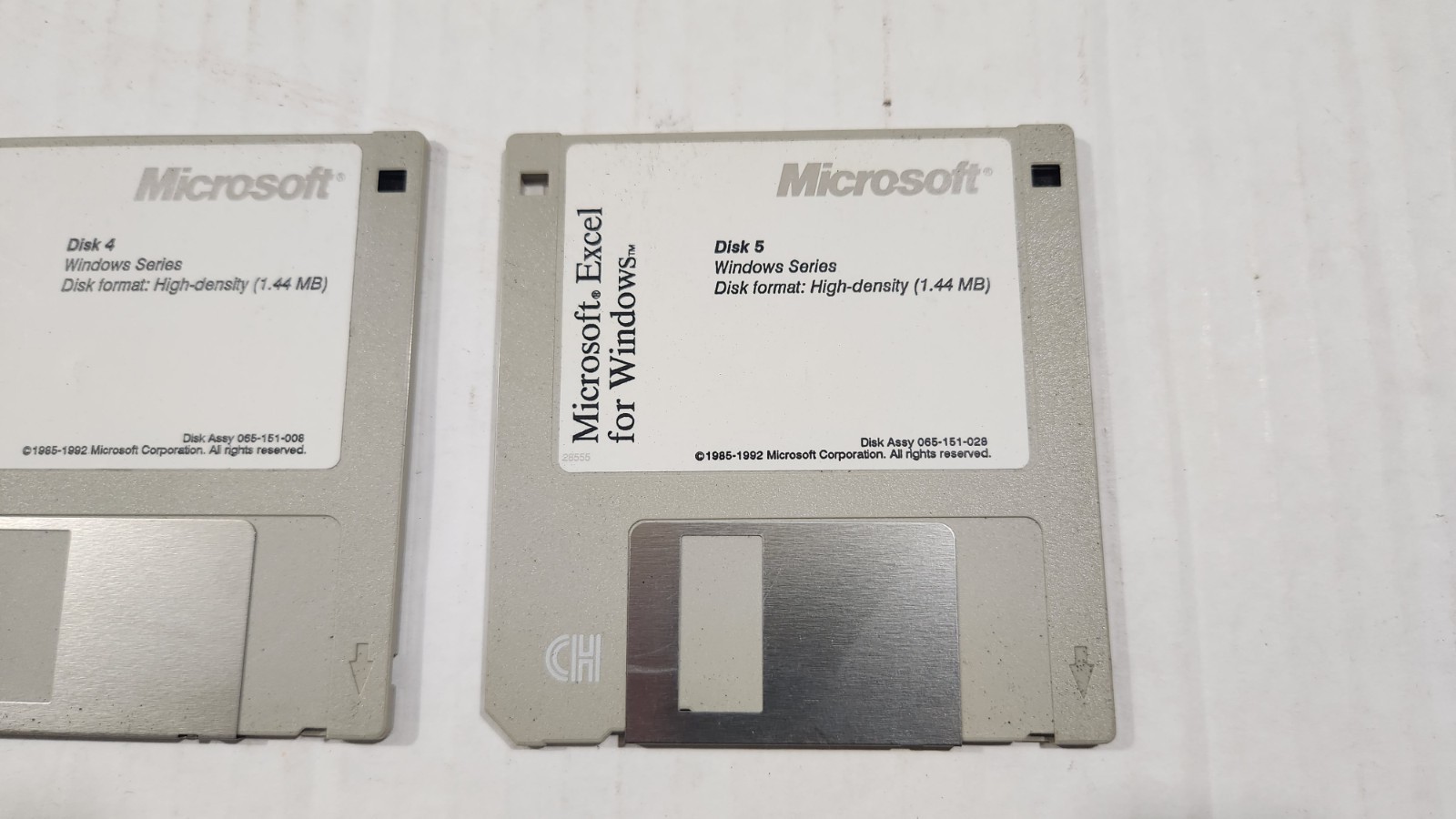 Vintage 3.5″ Floppy Disks Microsoft Excel For Windows Disk 1-5