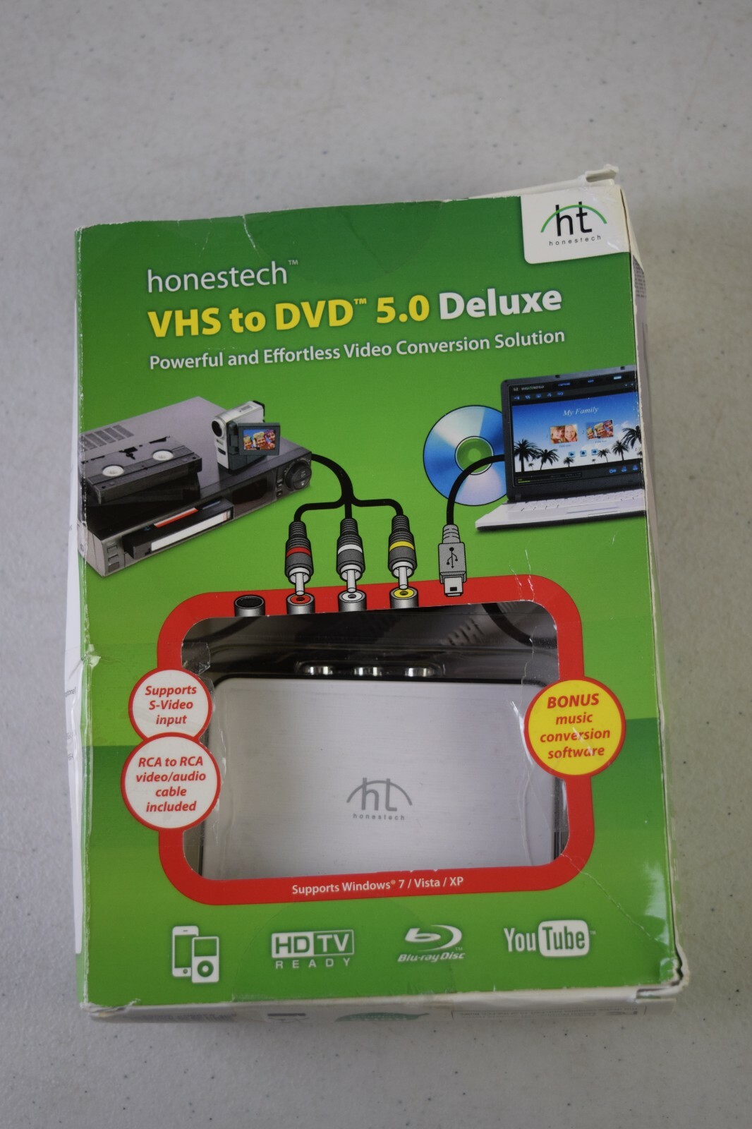 Honestech VHS to DVD 5.0 Deluxe (Retail) – Full Version for Windows