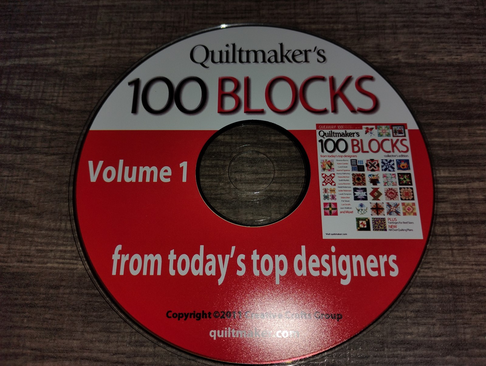 Quiltmaker’s 100 Blocks Volume 1 PC CD-ROM 2011 Creative Crafts Windows PDFfiles
